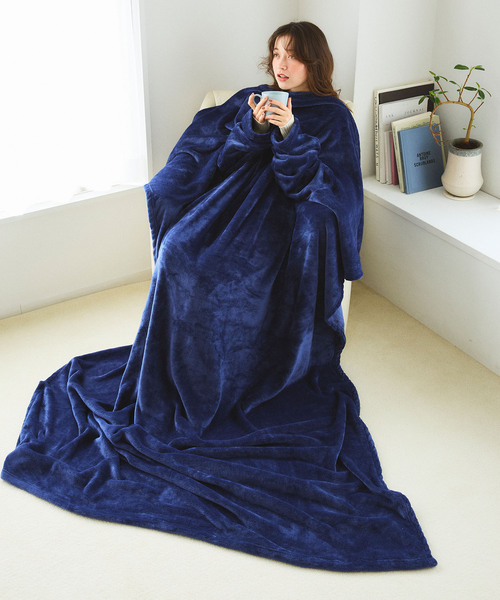 温活本舗】袖付き毛布（寝具）｜cross marche（クロスマルシェ）の