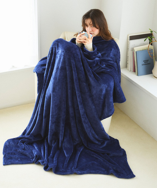 温活本舗】袖付き毛布（寝具）｜cross marche（クロスマルシェ）の