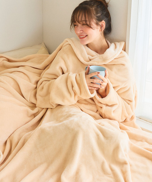 温活本舗】袖付き毛布（寝具）｜cross marche（クロスマルシェ）の