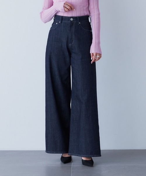 YANUK(ヤヌーク)の「ワイドフレア(デニムパンツ・レディース・インディゴブルー・27inch/26inch/25inch/24inch/23inch/22inch/21inch)」の12枚目の写真