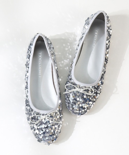 LibertyDoll（リバティードール）の「スパンコール ラウンドトゥフラットバレエシューズ（バレエシューズ・レディース・ブラック系1/シルバー系1・3L/LL/L/M/S/SS）」の8枚目の写真