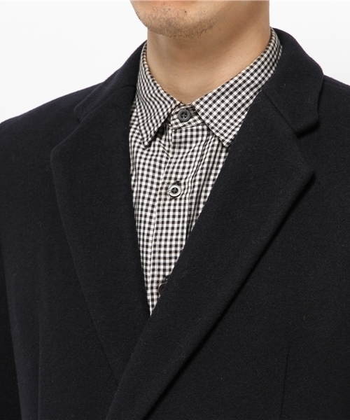 Lui's（ルイス）の「Lui's(ルイス) メルトンダブルチェスターコート（チェスターコート・メンズ・ブラック/ベージュ/ネイビー・MEDIUM/SMALL/LARGE）」の7枚目の写真