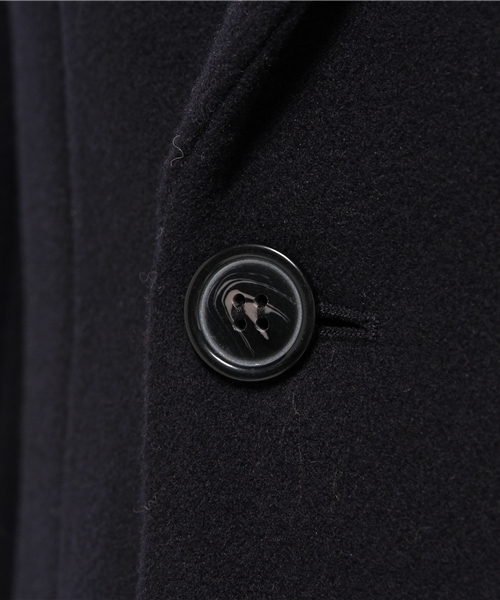 Lui's（ルイス）の「Lui's(ルイス) メルトンダブルチェスターコート（チェスターコート・メンズ・ブラック/ベージュ/ネイビー・MEDIUM/SMALL/LARGE）」の10枚目の写真