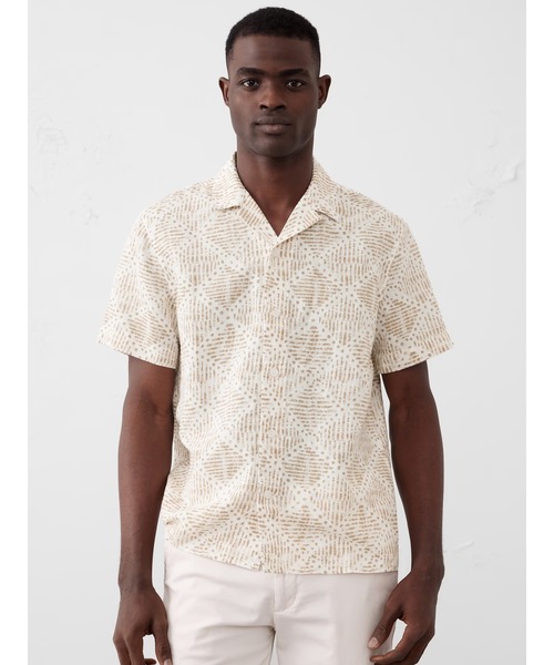 セール】BANANA REPUBLIC FACTORY STORE リネンブレンドリゾートシャツ