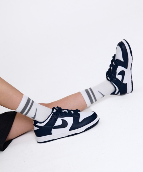 専用新品 ナイキ ダンク LOW キッズシューズ /ホワイト/ネイビー 20cm セール】ナイキ ダンク LOW リトルキッズシューズ / Nike Dunk