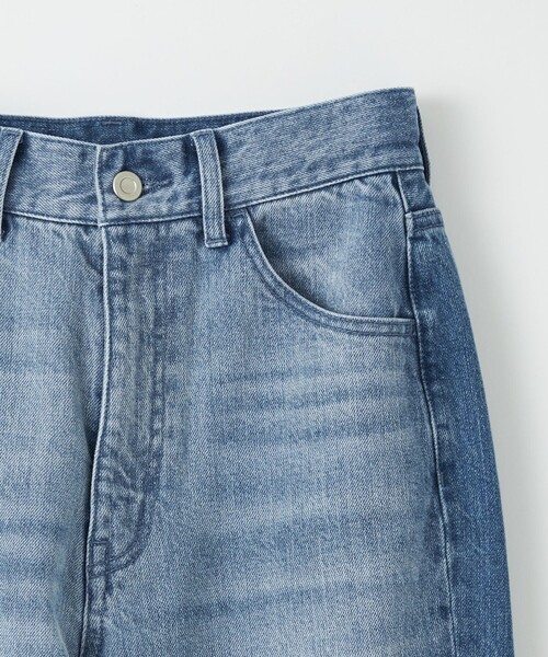 EMMEL REFINES(エメルリファインズ)の「<EMMEL REFINES>EM カットオフ スキニー デニムパンツ(デニムパンツ・レディース・ライトブルー/ブラック・XS/S/M)」の6枚目の写真