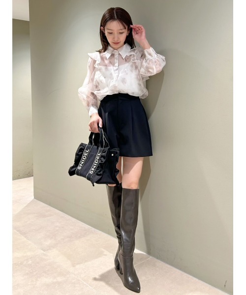 SNIDEL（スナイデル）の「オーガンジーフリルブラウス（シャツ/ブラウス・レディース・その他/ラベンダー/ホワイト・FREE）」の15枚目の写真