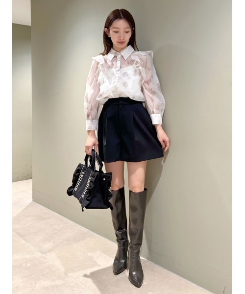 SNIDEL（スナイデル）の「オーガンジーフリルブラウス（シャツ/ブラウス・レディース・その他/ラベンダー/ホワイト・FREE）」の16枚目の写真