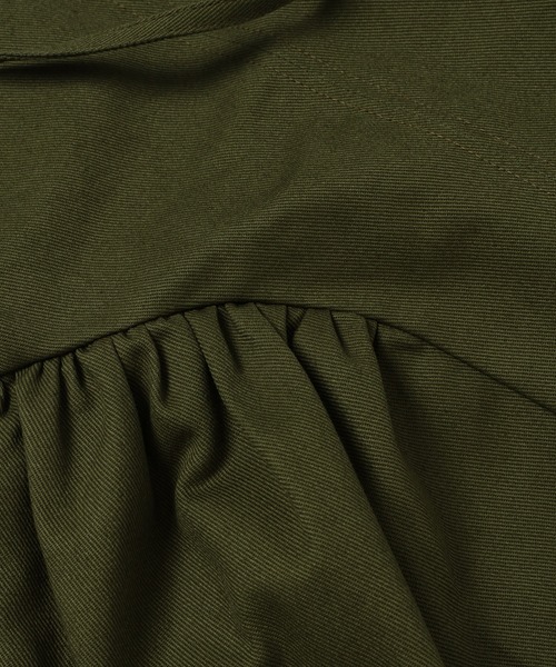 CECILIE BAHNSEN（セシリー バンセン）の「STRAP TOP W/ GATHERED PEPLUM INSERTS AND STRINGS（シャツ/ブラウス・レディース・オリーブ・6）」の9枚目の写真