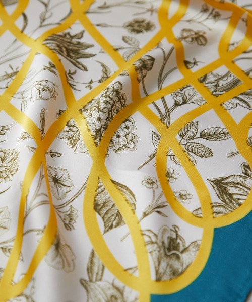 un dix cors(アンディコール)の「ボタニカル柄スカーフ(バンダナ/スカーフ・レディース・グリーン系その他/ミント・FREE)」の6枚目の写真