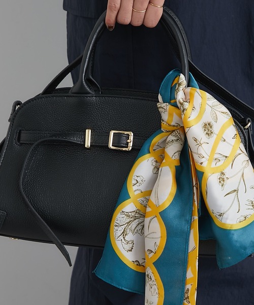 un dix cors(アンディコール)の「ボタニカル柄スカーフ(バンダナ/スカーフ・レディース・グリーン系その他/ミント・FREE)」の9枚目の写真