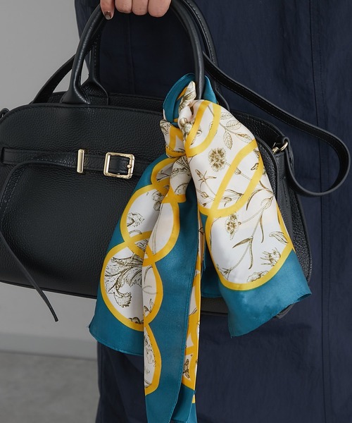 un dix cors(アンディコール)の「ボタニカル柄スカーフ(バンダナ/スカーフ・レディース・グリーン系その他/ミント・FREE)」の8枚目の写真