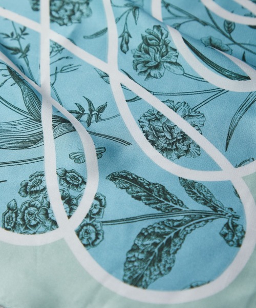 un dix cors(アンディコール)の「ボタニカル柄スカーフ(バンダナ/スカーフ・レディース・グリーン系その他/ミント・FREE)」の14枚目の写真