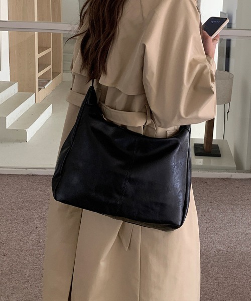 Miniministore(ミニミニストア)の「ショルダーバッグ 斜めがけ PUレザー鞄(ショルダーバッグ・レディース・ブラック/ブラウン・FREE)」の7枚目の写真
