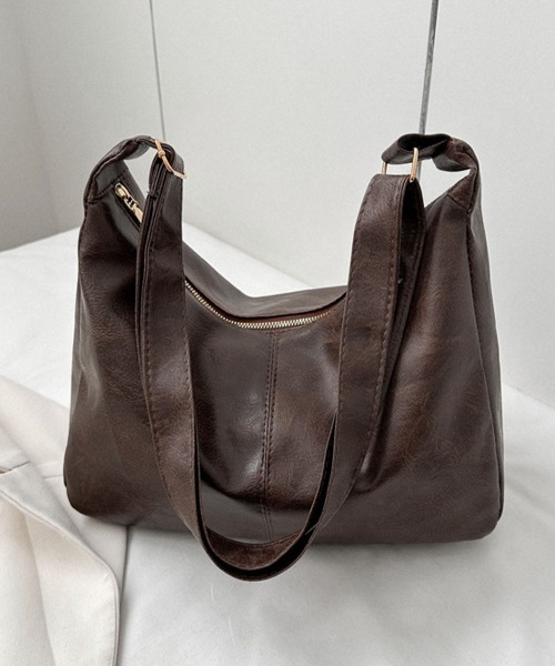 Miniministore(ミニミニストア)の「ショルダーバッグ 斜めがけ PUレザー鞄(ショルダーバッグ・レディース・ブラック/ブラウン・FREE)」の15枚目の写真