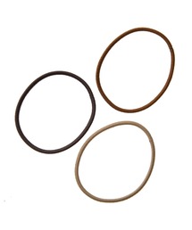 無印良品（ムジルシリョウヒン）の「ヘアゴムリング・３色アソート　ブラウン（ヘアゴム）」