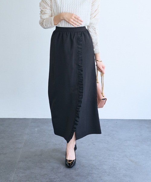 SMILE LAND（スマイルランド）の「２点セット（フリルビスチェ+スカート）＜大きいサイズ有＞【OtonaSMILE】（スカート・レディース・ブラック/グレー・4L/5L/LL/3L/M/L）」の15枚目の写真