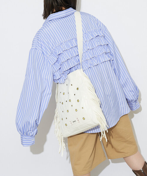 GRAIN/グレイン】ハトメフリンジ2WAYトートバッグ（トートバッグ