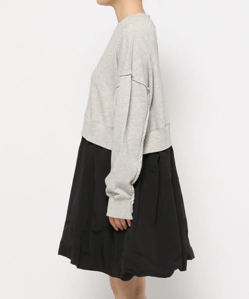 LOWRYS FARM(ローリーズファーム)の「リメイクドッキングミニワンピース 291135(ワンピース・レディース・グレー/ブルー/ブラック・FREE)」の5枚目の写真