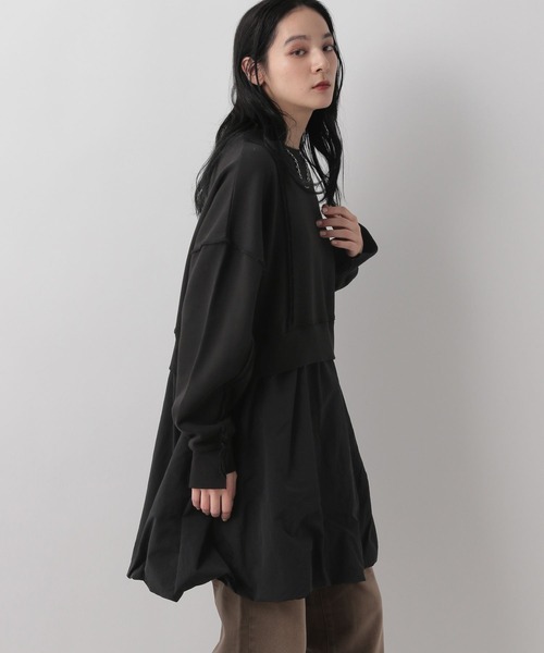 LOWRYS FARM(ローリーズファーム)の「リメイクドッキングミニワンピース 291135(ワンピース・レディース・グレー/ブルー/ブラック・FREE)」の16枚目の写真