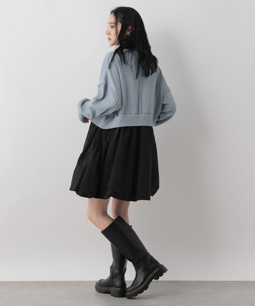 LOWRYS FARM(ローリーズファーム)の「リメイクドッキングミニワンピース 291135(ワンピース・レディース・グレー/ブルー/ブラック・FREE)」の18枚目の写真