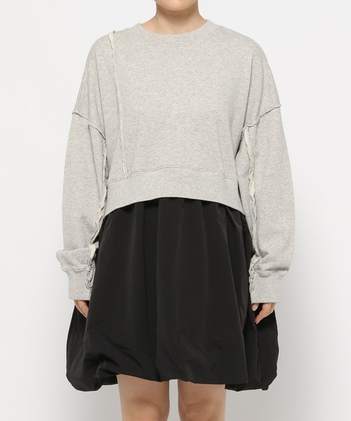 LOWRYS FARM(ローリーズファーム)の「リメイクドッキングミニワンピース 291135(ワンピース・レディース・グレー/ブルー/ブラック・FREE)」の22枚目の写真