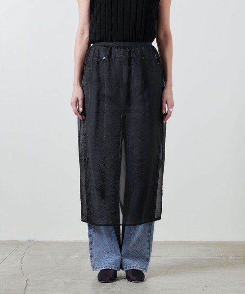セール】＜MARW UNITED ARROWS＞シアー オーガンジー スカート