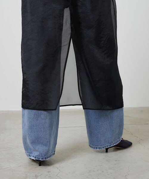 MARW UNITED ARROWS(マルゥ ユナイテッドアローズ)の「<MARW UNITED ARROWS>シアー オーガンジー スカート(スカート・レディース・ホワイト/ブラック・FREE)」の13枚目の写真