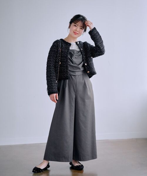 COHINA（コヒナ）の「ラメツイードニットカーディガン 【低身長・小柄女性】（カーディガン/ボレロ・レディース・ネイビー/ブルー/ホワイト・ONE SIZE）」の10枚目の写真