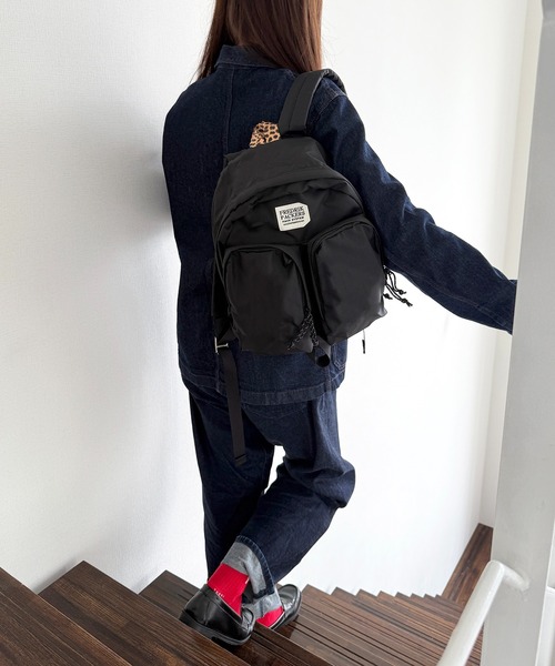 FREDRIK PACKERS（フレドリックパッカーズ）の「【FREDRIK PACKERS】≪別注≫420D TWINS BACK PACK　A4サイズ収納可能　マザーズバッグ　リュック（バックパック/リュック・メンズ・ブラック/オリーブ/カーキ/ブラック系その他2・FREE）」の18枚目の写真