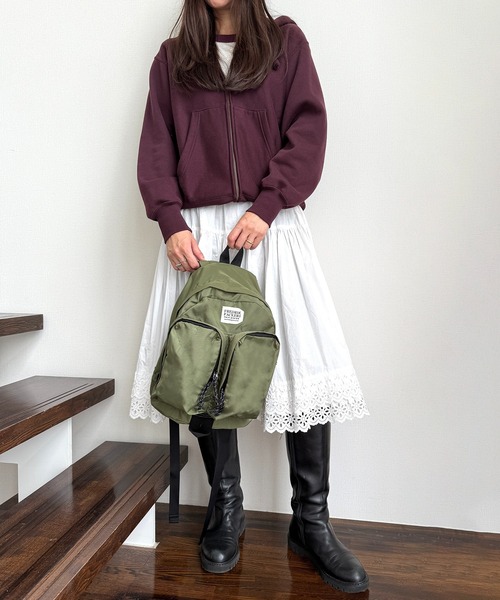 FREDRIK PACKERS（フレドリックパッカーズ）の「【FREDRIK PACKERS】≪別注≫420D TWINS BACK PACK　A4サイズ収納可能　マザーズバッグ　リュック（バックパック/リュック・メンズ・ブラック/オリーブ/カーキ/ブラック系その他2・FREE）」の14枚目の写真