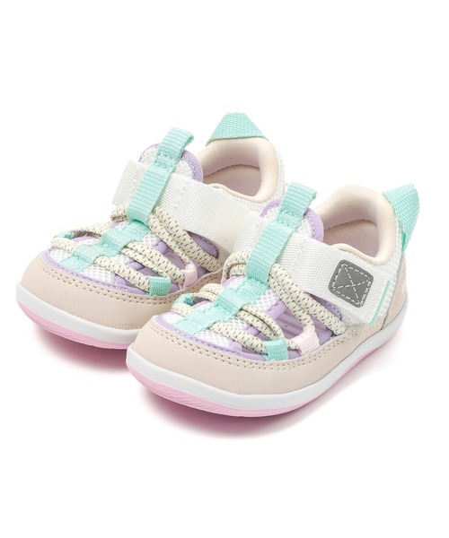 IFME(イフミー)の「BABY|IFME 両ベルトウォーターシューズ(サンダル・キッズ・ベージュ/ネイビー/グリーン/ピンク・12.0cm/12.5cm/13.0cm/13.5cm/14.0cm/14.5cm/15.0cm)」の3枚目の写真