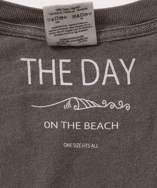 THE DAY ON THE BEACH（ザデイオンザビーチ）の「【THE DAY ON THE BEACH】カットオフTシャツ（Tシャツ/カットソー・レディース・ホワイト/グレー/ダークパープル/ブラック系その他/マルーン・FREE）」の8枚目の写真