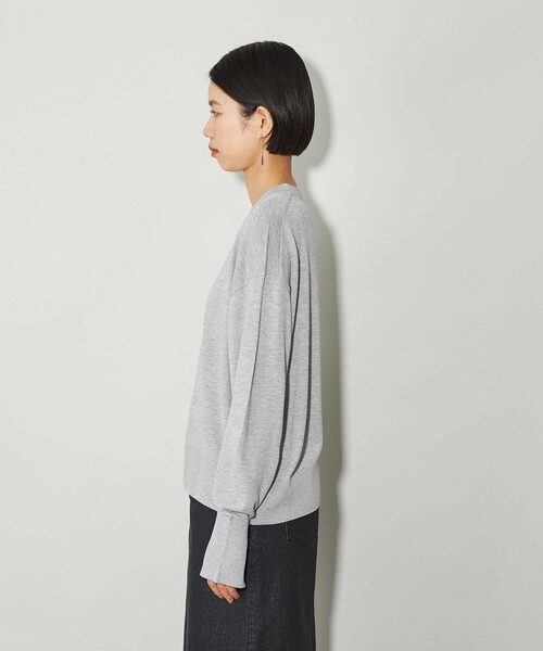 CITEN（シテン）の「＜CITEN＞エッセンシャルプレーンニット（ニット/セーター・レディース・ライトグレー/ライム/ダークグレー/ロイヤルブルー・FREE）」の22枚目の写真