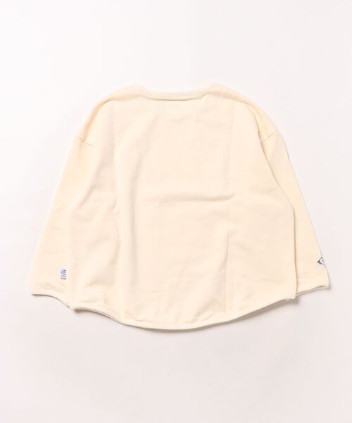 Catchup（ケチャップ）の「【Catchup】ラウンドヘムスウェットトップス（Tシャツ/カットソー・キッズ・ホワイト/カーキ/ブルー/モカ・90㎝/150cm/100㎝/110㎝/120㎝/130㎝/140㎝）」の5枚目の写真