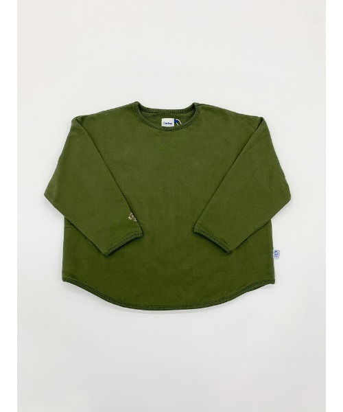 Catchup（ケチャップ）の「【Catchup】ラウンドヘムスウェットトップス（Tシャツ/カットソー・キッズ・ホワイト/カーキ/ブルー/モカ・90㎝/150cm/100㎝/110㎝/120㎝/130㎝/140㎝）」の7枚目の写真