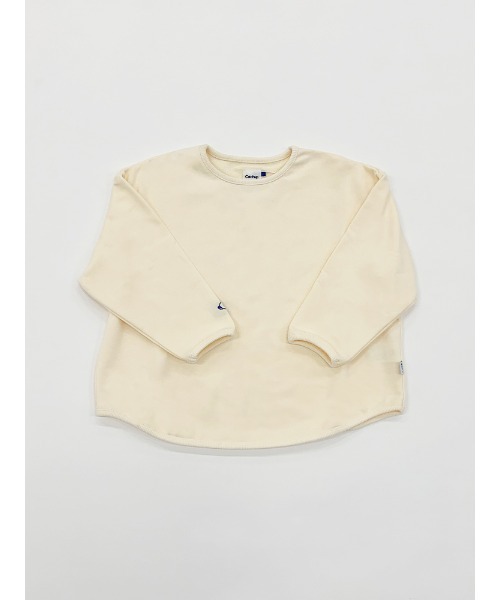 Catchup（ケチャップ）の「【Catchup】ラウンドヘムスウェットトップス（Tシャツ/カットソー・キッズ・ホワイト/カーキ/ブルー/モカ・90㎝/150cm/100㎝/110㎝/120㎝/130㎝/140㎝）」の8枚目の写真