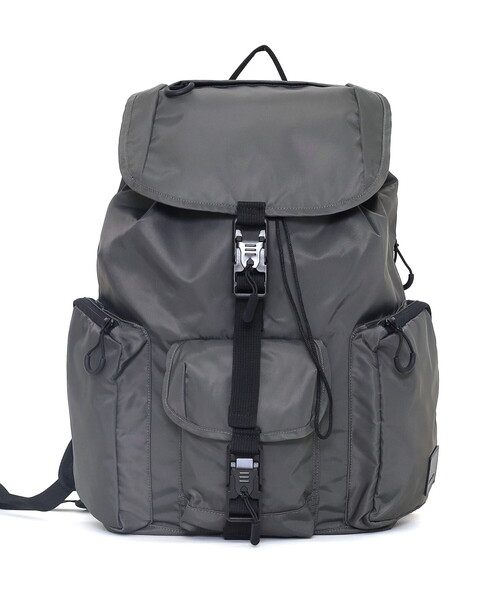 COOCO(クーコ)の「フロント3ポケットフラップBACKPACK/A4対応(バックパック/リュック・レディース・ブラウン/ブラック/グレー・FREE)」の2枚目の写真