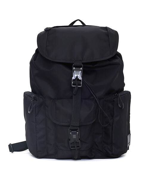 COOCO(クーコ)の「フロント3ポケットフラップBACKPACK/A4対応(バックパック/リュック・レディース・ブラウン/ブラック/グレー・FREE)」の4枚目の写真