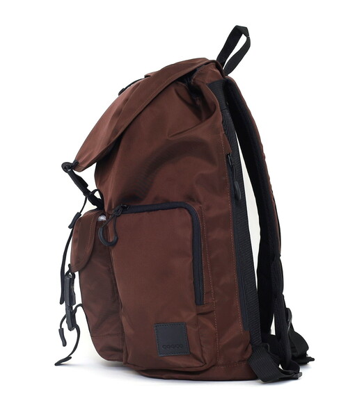 COOCO(クーコ)の「フロント3ポケットフラップBACKPACK/A4対応(バックパック/リュック・レディース・ブラウン/ブラック/グレー・FREE)」の14枚目の写真
