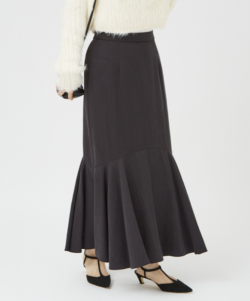 Rouge vif Anna(ルージュヴィフアンナ)の「切替マーメイドスカート(スカート・レディース・アイボリー/ブラウン/ブラック・36/38)」の5枚目の写真