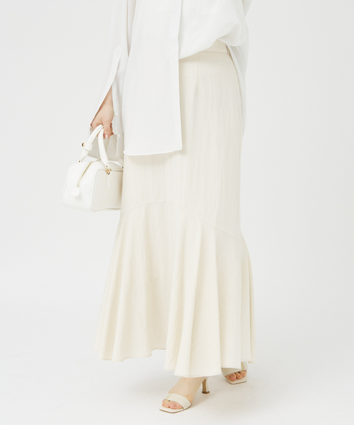 Rouge vif Anna(ルージュヴィフアンナ)の「切替マーメイドスカート(スカート・レディース・アイボリー/ブラウン/ブラック・36/38)」の6枚目の写真