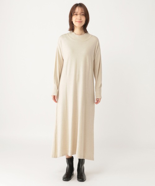 studio CLIP(スタディオクリップ)の「12ゲージニットセットワンピース(ワンピース・レディース・グレー/ライトベージュ・FREE)」の21枚目の写真