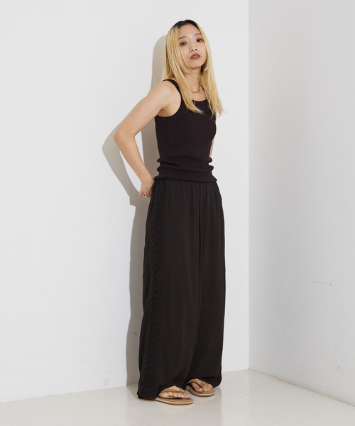NOMINE(ノミネ)の「【WEB限定】コットン レース パンツ(その他パンツ・レディース・ブラック/オフホワイト・フリー)」の21枚目の写真
