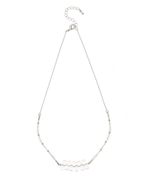 MERCURYDUO(マーキュリーデュオ)の「ドロップビジューネックレス(ネックレス・レディース・クリア・FREE)」の6枚目の写真