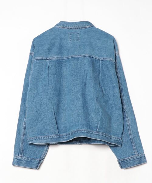 ROSE BUD（ローズバッド）の「(GENE HEAVENS)タックスリーブデニムジャケット（デニムジャケット・レディース・ブラック/ブルー・ONE SIZE）」の3枚目の写真