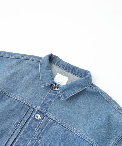 ROSE BUD（ローズバッド）の「(GENE HEAVENS)タックスリーブデニムジャケット（デニムジャケット・レディース・ブラック/ブルー・ONE SIZE）」の7枚目の写真