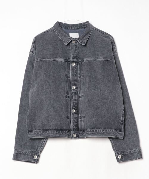 ROSE BUD（ローズバッド）の「(GENE HEAVENS)タックスリーブデニムジャケット（デニムジャケット・レディース・ブラック/ブルー・ONE SIZE）」の12枚目の写真