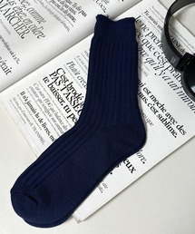 CRB（シーアールビー）の「リブカラーソックス（ソックス/靴下）」