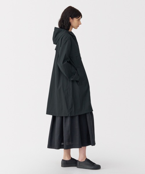 MUJI Labo〕婦人 軽量撥水ナイロンフード付きコート（その他